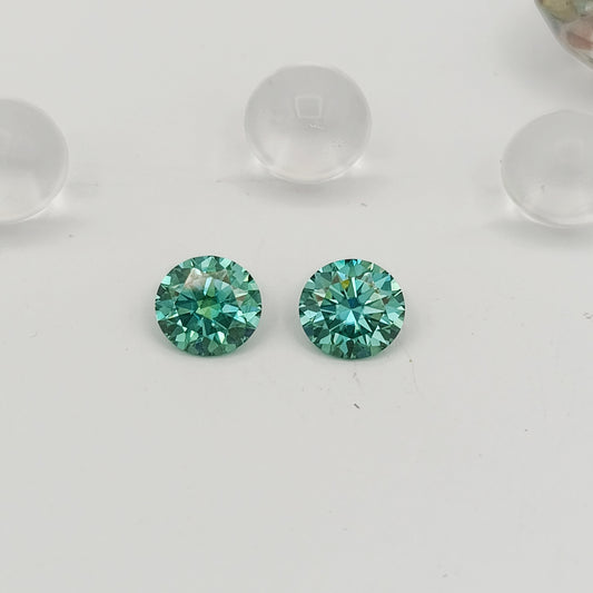 3 Carats Greenish Blue Mossonite Stones