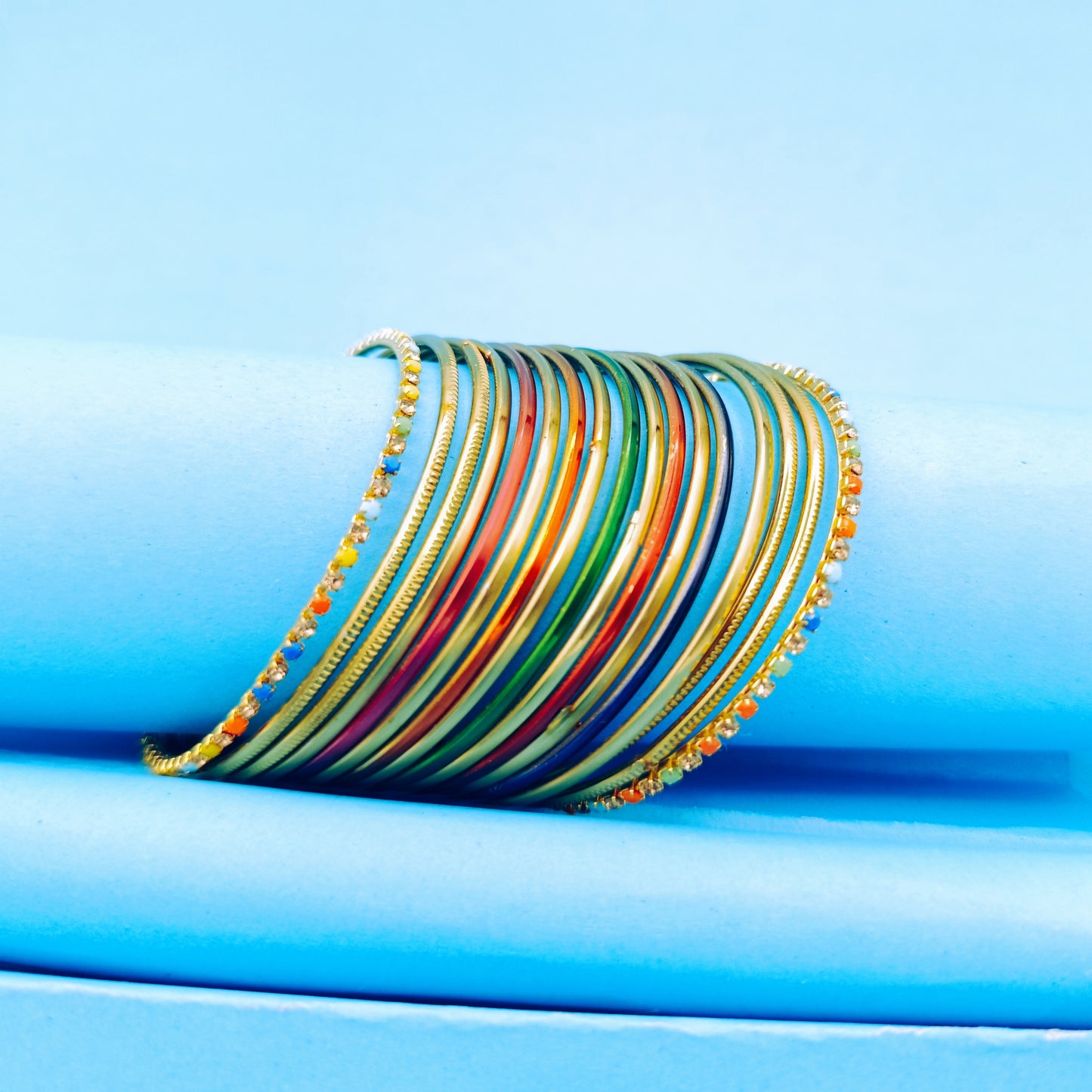 Gold Plated Multi Chori Set - 19 pieces