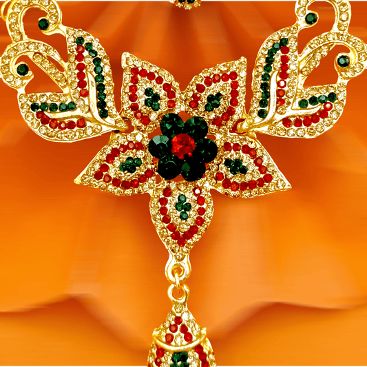 Star Multi zircon set with Bindia