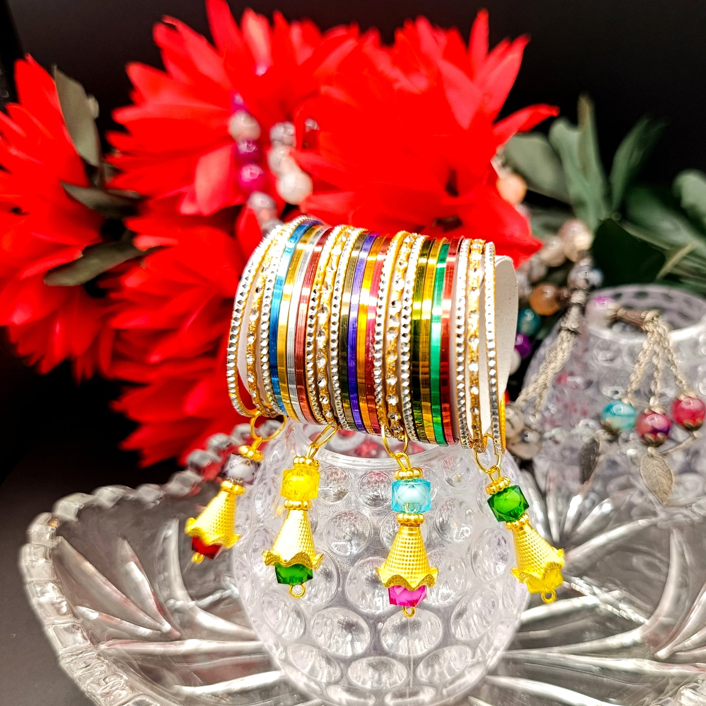 Kids Fancy Metal Multi Bangles Set