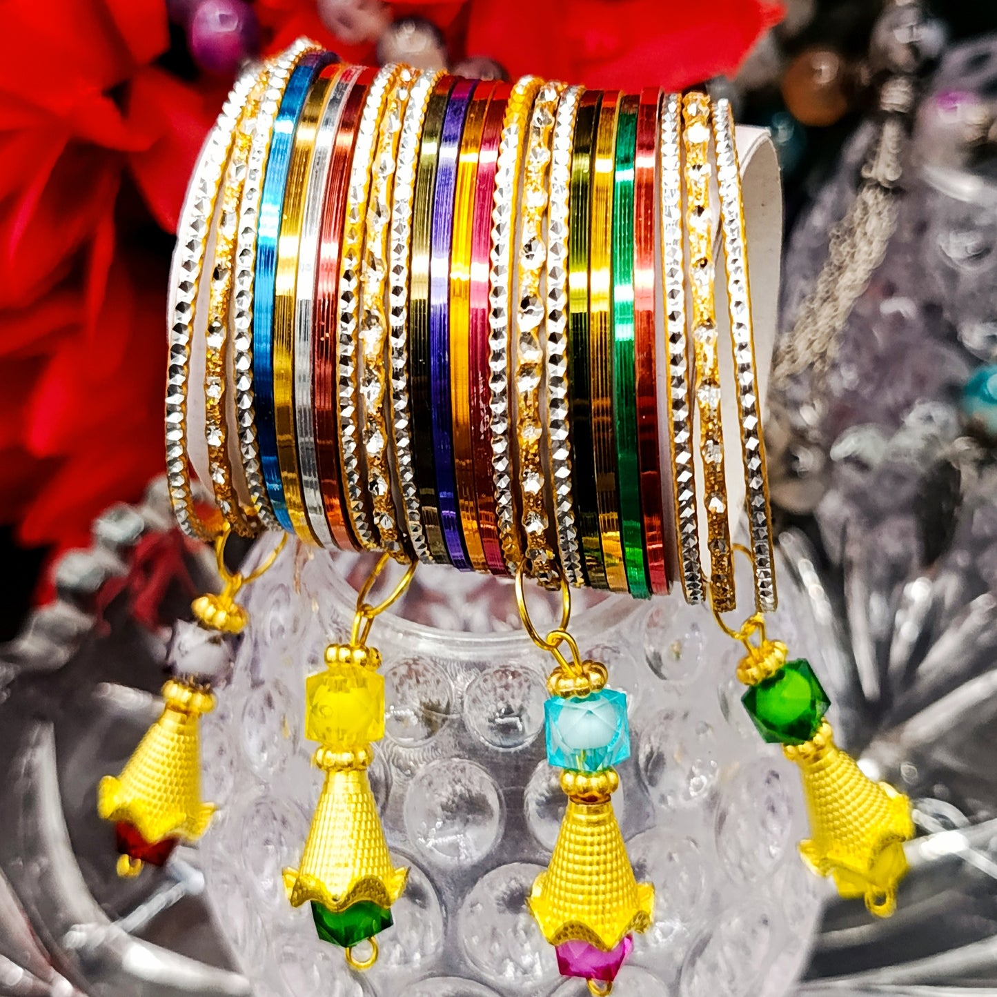 Kids Fancy Metal Multi Bangles Set