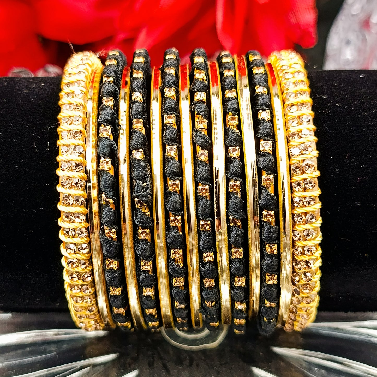 Fancy Metal Plain Chori Set - 15 Pieces