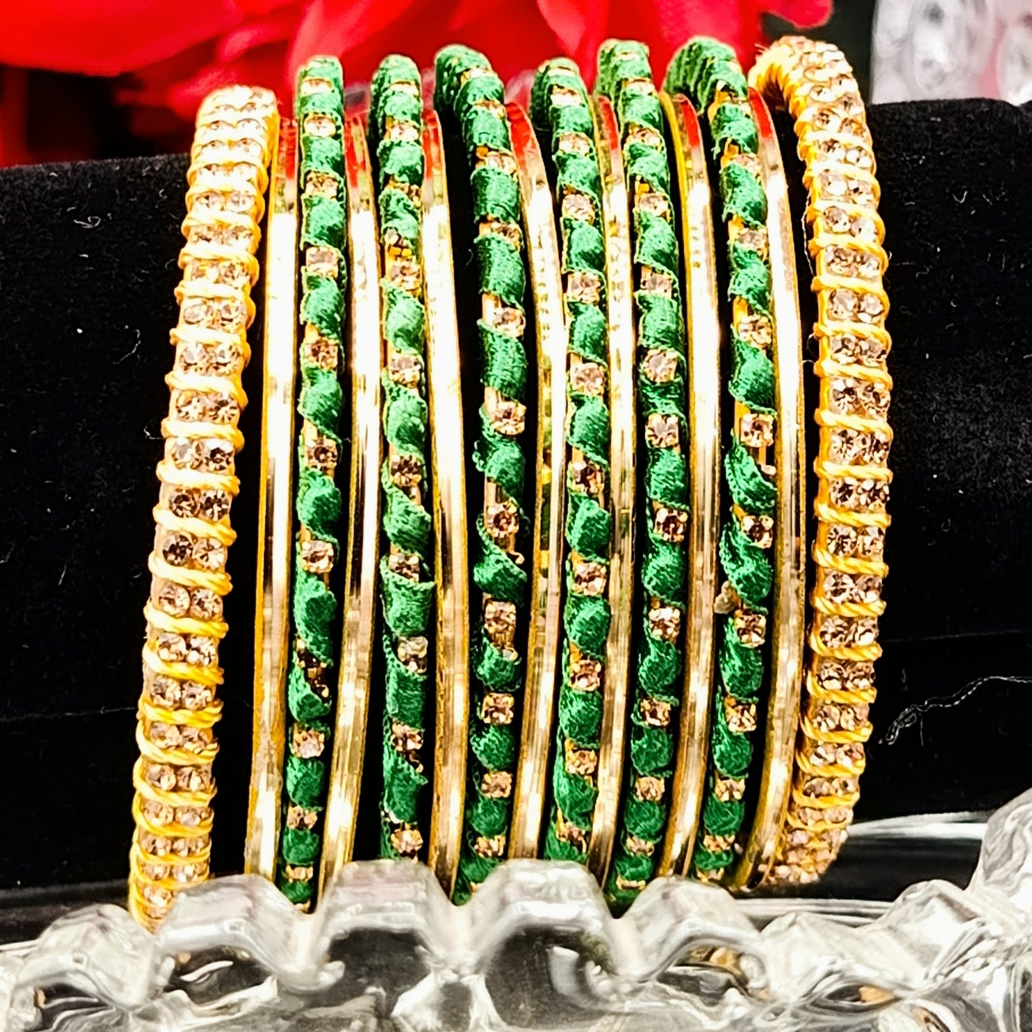 Fancy Metal Plain Chori Set - 15 Pieces