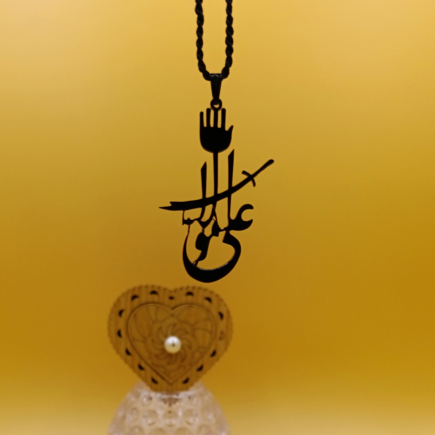 Maula Ali Locket Black