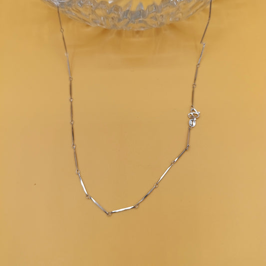 Link Bar Small Silver Chain
