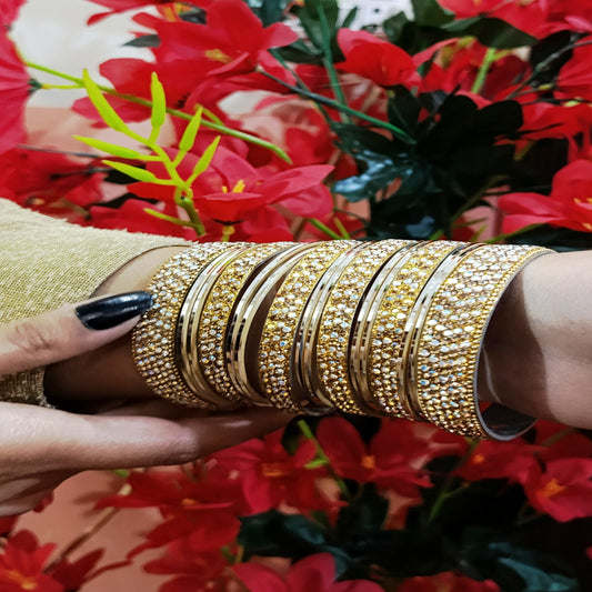 Golden Multi Zircon Chori Set