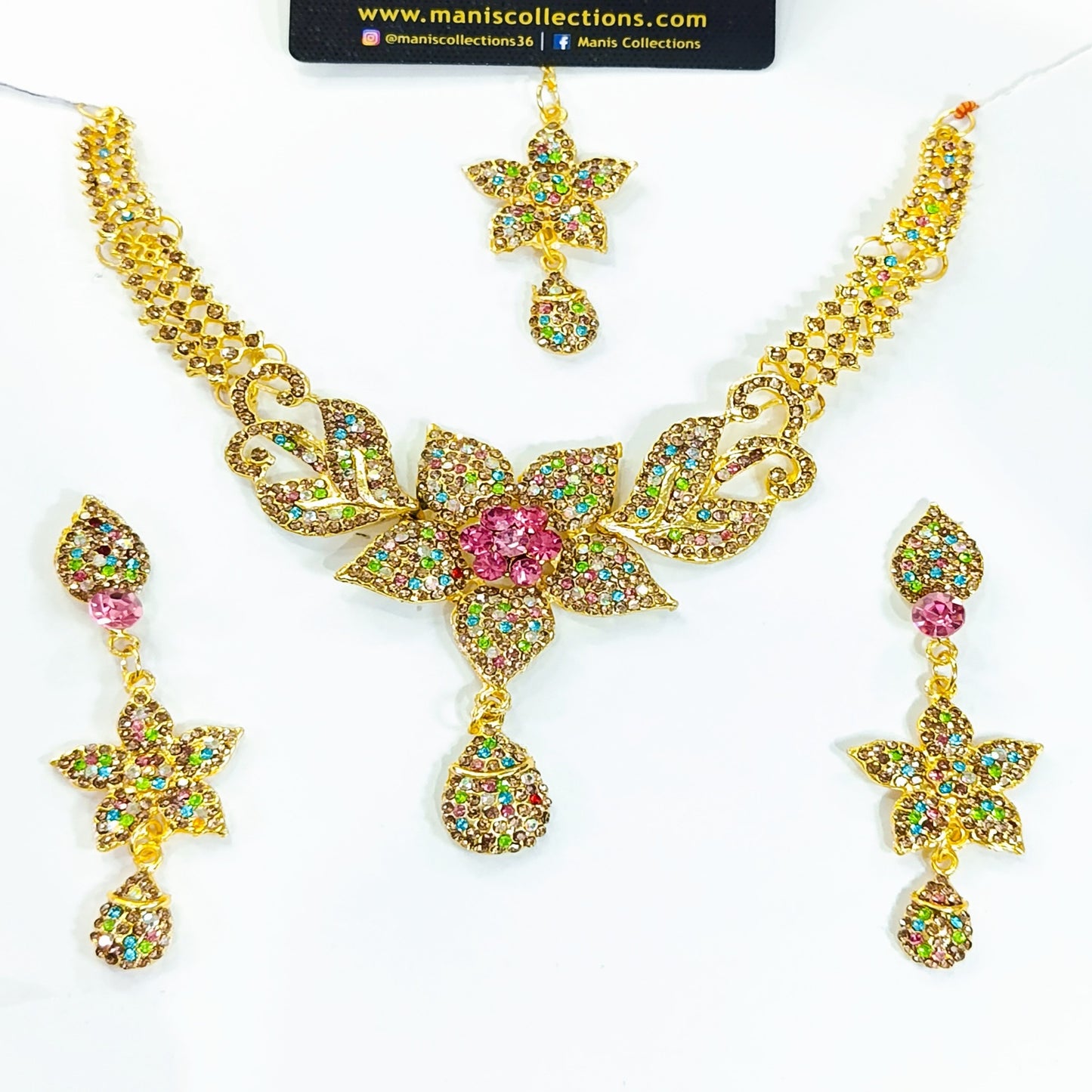 Star Multi zircon set with Bindia