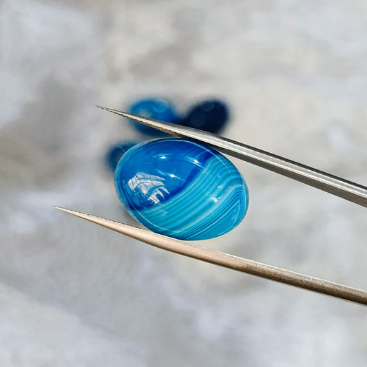 Blue Sulemani Agate (Sulemani Aqeeq)