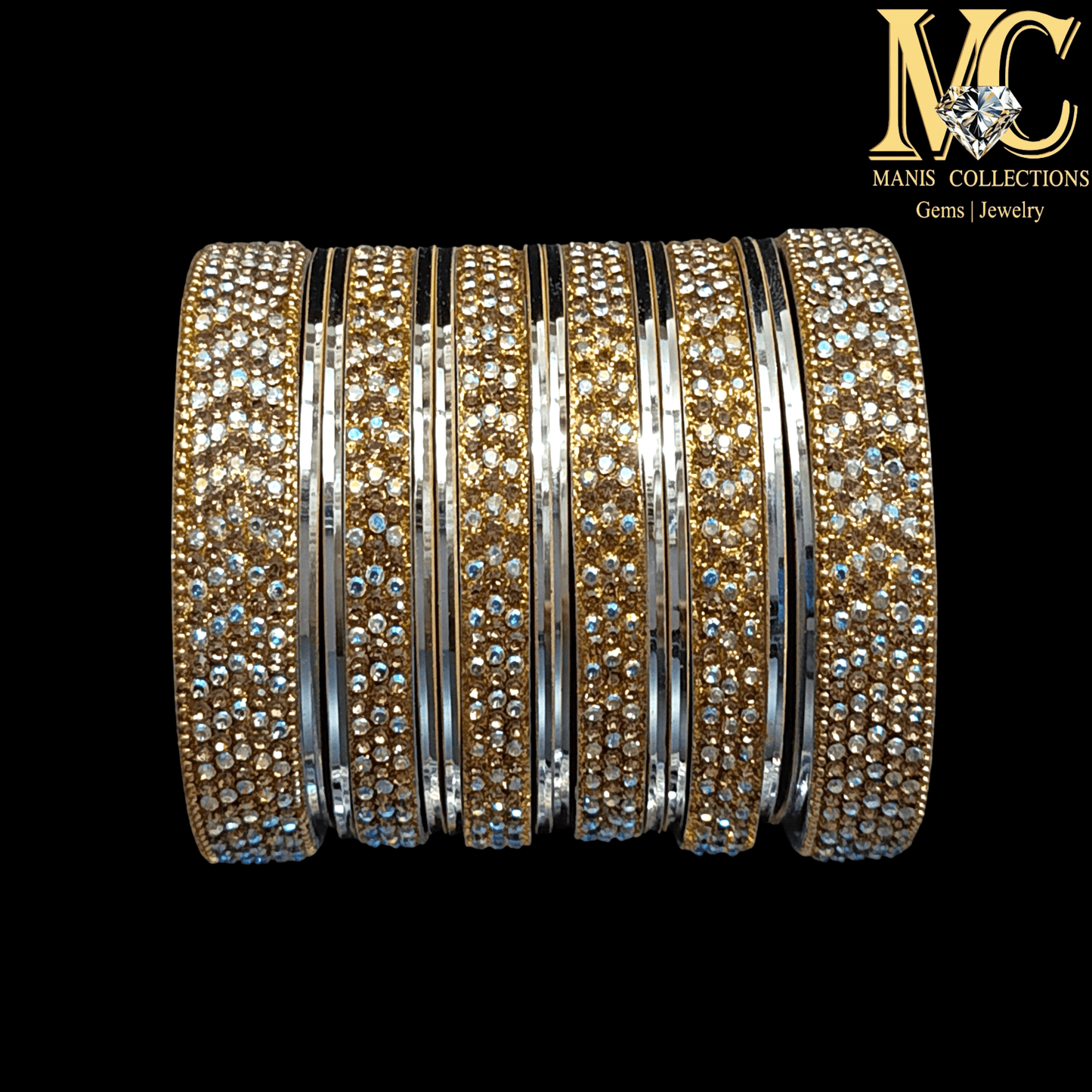 Golden Multi Zircon Chori Set
