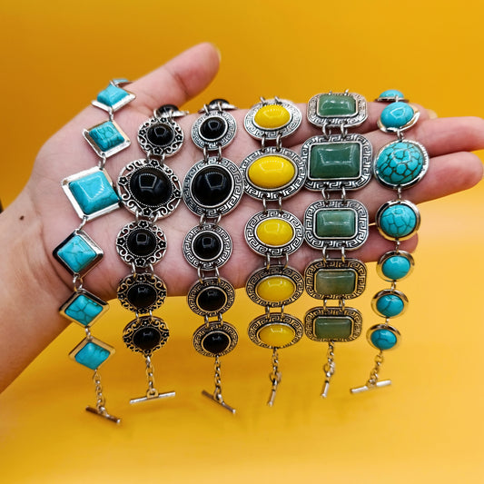 Aqeeq, Jade, Firoza, Moon Stone's Handmade Bracelets